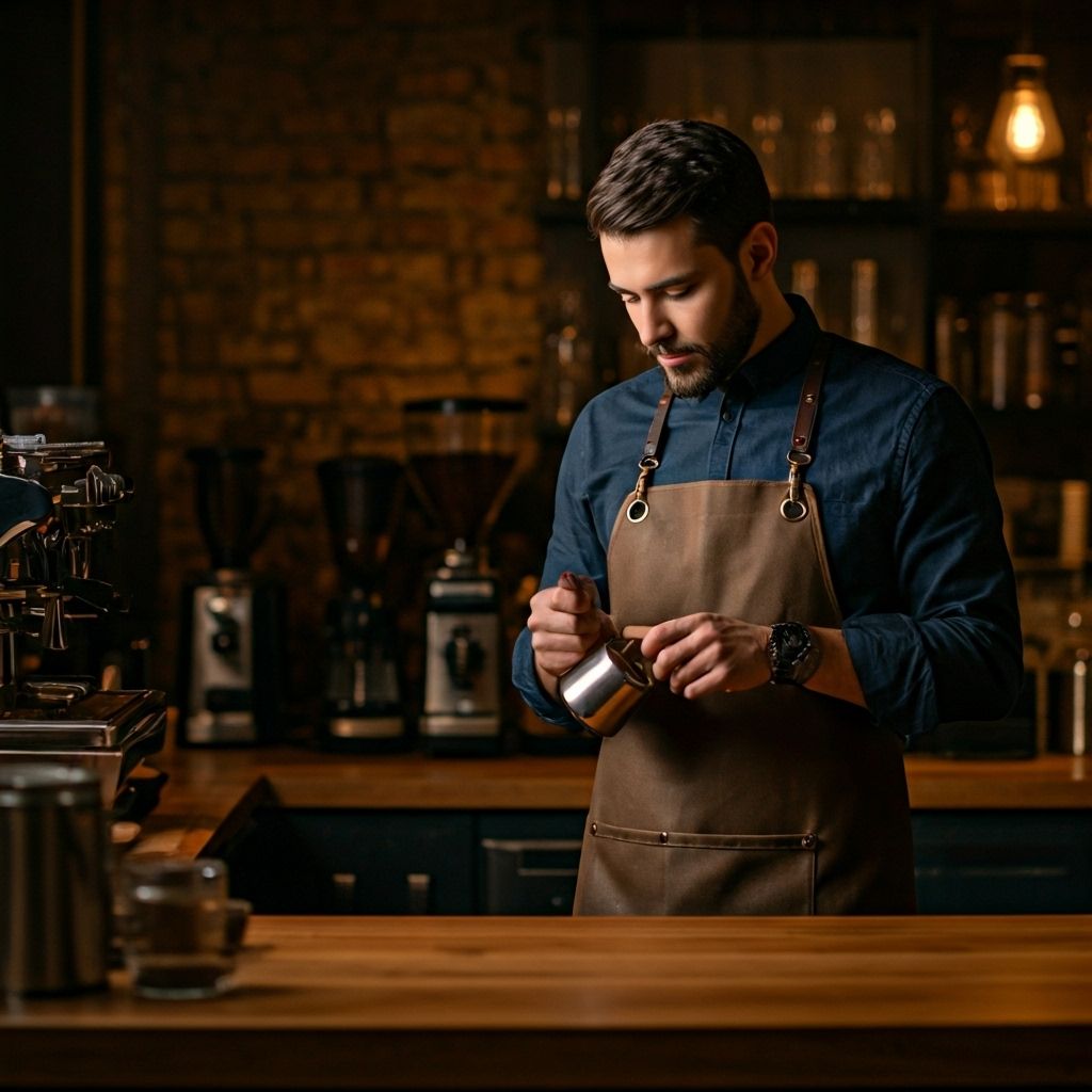 Professional barista background